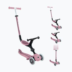 Children's three-wheeled scooter Globber Go.Up Active Ecologic Lights berry
