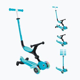 Children's three-wheeled scooter Globber Go.Up Active Lights 360 aqua