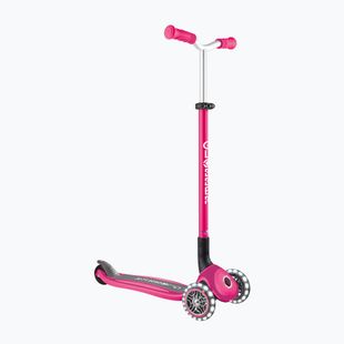 Children's three-wheeled scooter Globber Master Lights fuchsia
