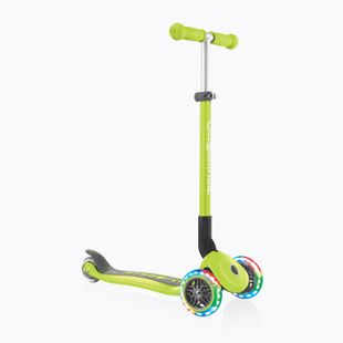 Globber Primo Foldable Lights children's tricycle lime green