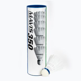 YONEX Mavis 350 W badminton shuttlecocks 3 pcs white.