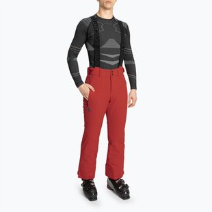 Men's ski trousers Descente Swiss electric red