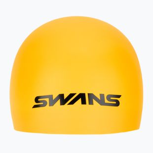 SWANS Silicone SA-10 yellow swimming cap