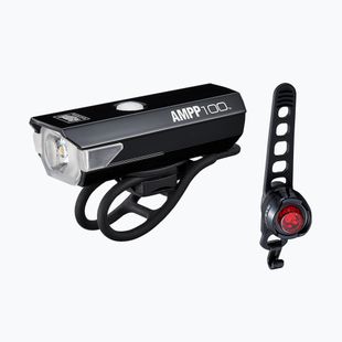 CatEye cycle light set AMPP 100 HL-EL041RC / ORB-RC TL-LD160RC black