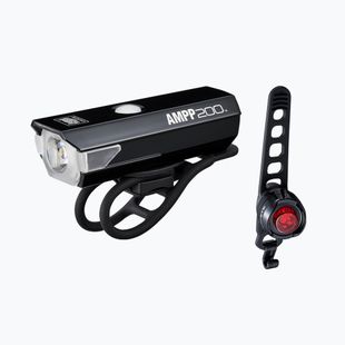 Bike light set CatEye AMPP 200 HL-EL042RC / ORB TL-LD160 black