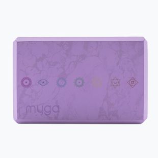Yoga block Myga Foam Block purple