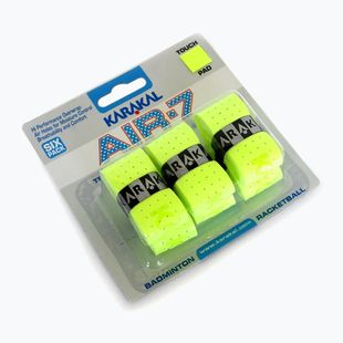 Squash wraps Karakal Air 7 Overwrap Grip 6 pack lime