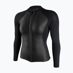 Women's wetsuit O'Neill Bahia 1/0.5mm Full-Zip Jacket glide black/black/black