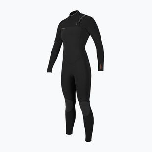 Women's swimming wetsuit O'Neill Hyperfreak 4/3+ mm Chest Zip Full black/black