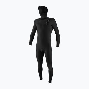 Men's swimming wetsuit O'Neill Hyperfreak 4/3+ mm Chest Zip with Hood black/black