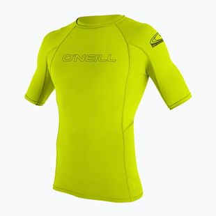 Children's swim top O'Neill Youth Basic Skins Rash Guard lime