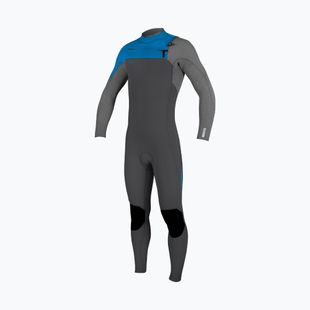 O'Neill Youth Hyperfreak 3/2+ Chest Zip Full graphite/smoke/baliblue children's swimming foam