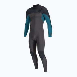 O'Neill Hyperfreak Fire 5/4+ Chest Zip Full midnight/black/tidepool children's swimming foam