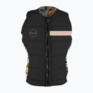 Women's protective vest O'Neill Bahia Comp hw6 black/demiflor