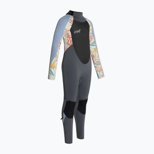 O'Neill Girls Epic 5/4 Back Zip Full graphite/dahlia/infinity children's swimming foam
