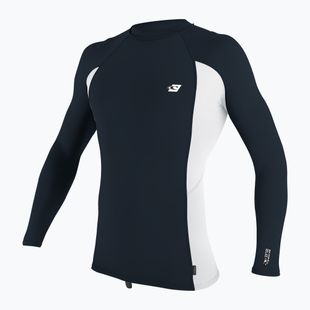 Men's O'Neill Premium Skins Rash Guard slate/white/slate swimming longsleeve