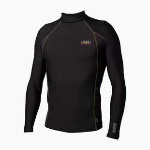 Men's swimming longsleeve O'Neill Trvlr Graphic Skins Rash Guard black/black/black:multi(rasta)