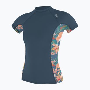 Women's swim top O'Neill Side Print Rash Guard copen blue/painted tropics