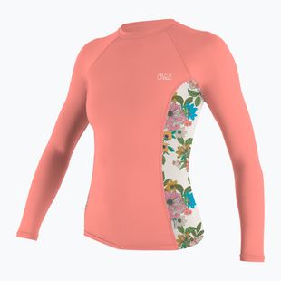 Women's swimming longsleeve O'Neill Side Print Rash Guard desert flower/cara floral