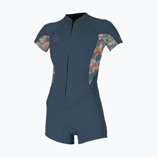 O'Neill Bahia 2/1 mm Front Zip Spring women's wetsuit copen blue/ painted tropics/ copen blue