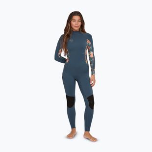 Women's Swim Foam O'Neill Bahia 3/2 Back Zip Full copen blue/painted tropics/painted tropics