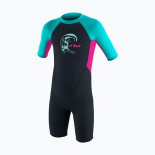 O'Neill Toddler Reactor-2 2 mm Back Zip slate/berry/lighta aqua children's swimming foam