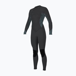 Women's swimming wetsuit O'Neill Bahia 3/2 Back Zip Full IT1 tempered steel/shaded island sky/shade
