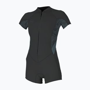 Women's wetsuit O'Neill Bahia 2/1 mm Front Zip Spring tempered steel/shaded island sky