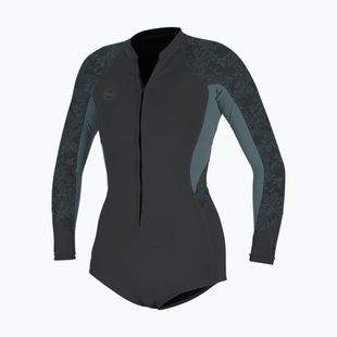 Women's wetsuit O'Neill Bahia 2/1 mm Front Zip Short Spring tempered steel/shade