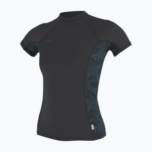 Women's swim top O'Neill Hyperfreak Skins Rash Guard tempered steel/shaded island sky
