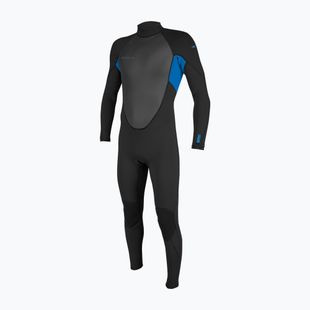 Children's swimming wetsuit O'Neill Youth Reactor-2 3/2 Back Zip Full black/ocean