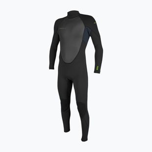 Children's swimming wetsuit O'Neill Youth Reactor-2 3/2 Back Zip Full black/slate