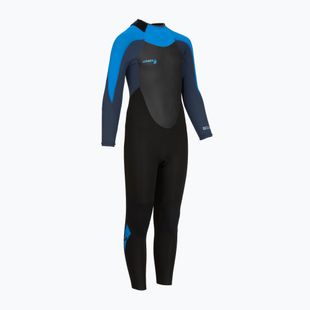 Children's swimming wetsuit O'Neill Youth Epic 4/3 mm Back Zip Full black/slate/bali blue