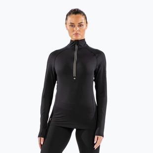 Women's thermal active sweatshirt Surfanic Cozy Zip Neck black