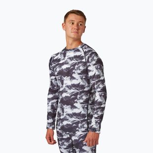 Men's thermal top Surfanic Bodyfit Limited Edition Crew Neck white out print