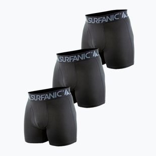 Men's thermal boxer briefs Surfanic Carbondri 3 pairs black
