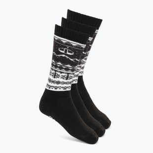 Ski socks Surfanic Pro Tech 3 pak Fairisle black