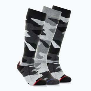 Ski socks Surfanic Pro Tech Plus 3 pak black camo
