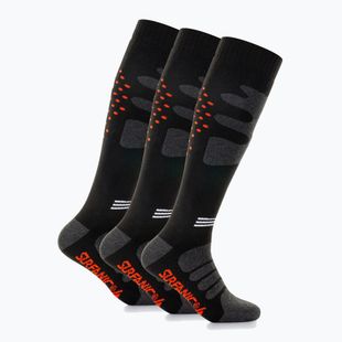 Ski socks Surfanic Pro Tech Plus 3 pak orange
