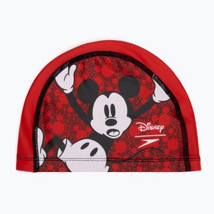 Children's swim cap Speedo Printed Pace red/white