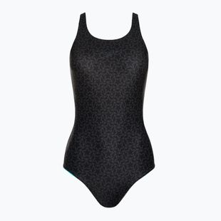 Speedo Boomstar Allover Muscleback women's one-piece swimsuit black-grey 68-122999023