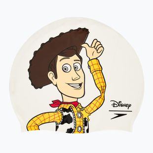 Speedo Slogan Print Woody white/yellow children's swimming cap