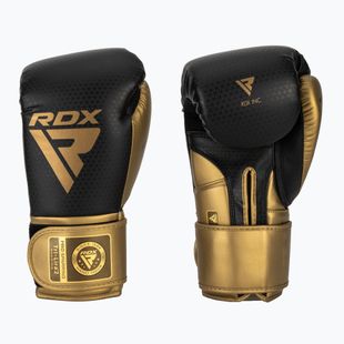RDX L2 Mark Pro Sparring Boxing Gloves Hook & Loop golden