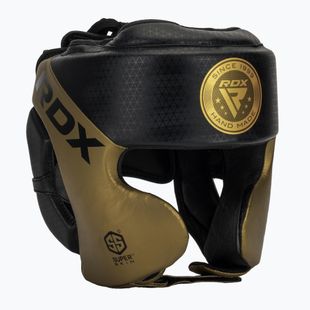 RDX L1 Mark Pro Cheek Boxing Helmet Training Head Guard golden