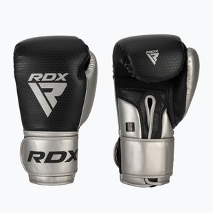 RDX L2 Mark Pro Sparring Boxing Gloves Hook & Loop silver