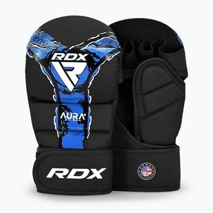 MMA gloves RDX Grappling Shooter New Aura F17 black/blue