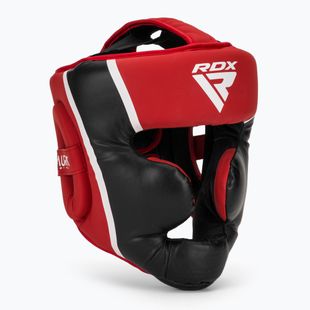 RDX Head Guard Aura Plus T-17 red boxing helmet