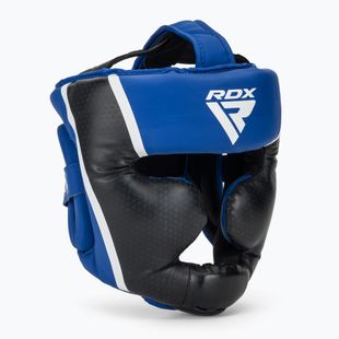 RDX Head Guard Aura Plus T-17 blue boxing helmet