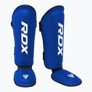 RDX T1 Shin Instep Guards blue/white tibia and foot protectors