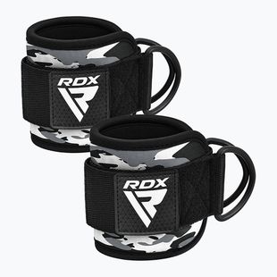 RDX A4 Ankle Hook Straps For Gym Cable Machine grey